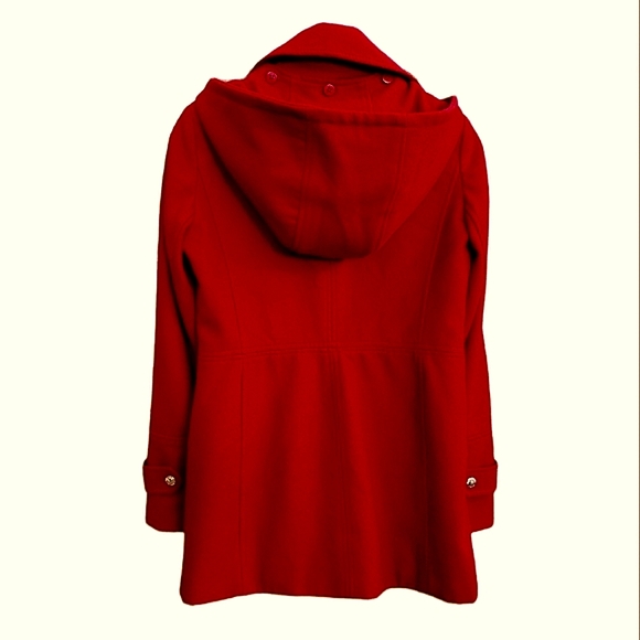 ⛔️SOLD⛔️ Michael Kors Blood Red Winter Wool Blend Jacket - Picture 4 of 6